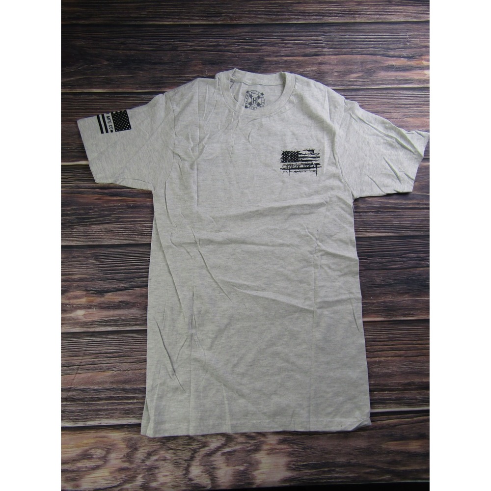 Howitzer Patriot Mens Small White T Shirt USA American Military Veteran